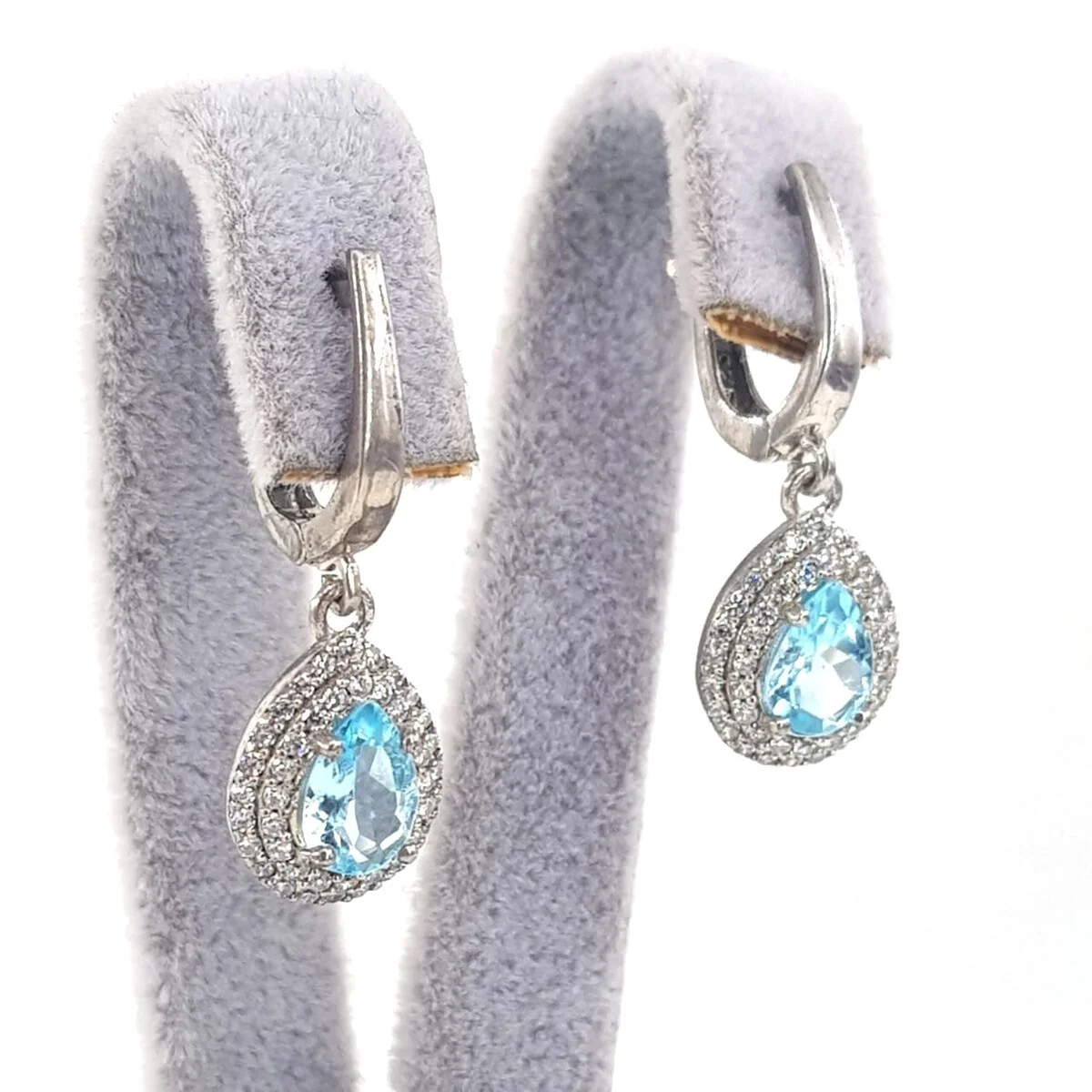 Topaz Küpe (Gümüş) Topaz Küpe (Gümüş) - Topaz Taşı Enerjisi ve Doğal Formu