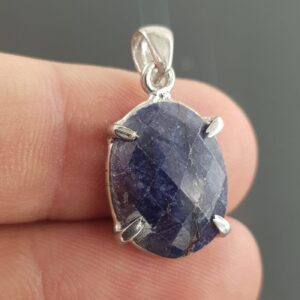 Safir Kolye Ucu (Gümüş) - 2