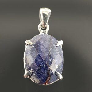 Safir Kolye Ucu (Gümüş)