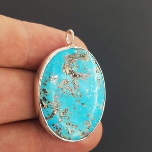 Firuze (Turkuaz) Kolye Ucu (Gümüş) - 2