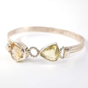 Limon Kuvars Bileklik (Gümüş)