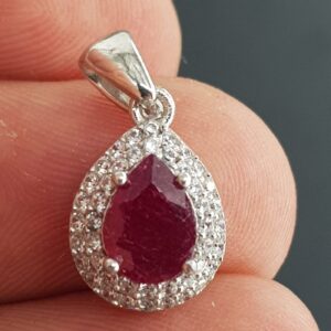 Yakut Kolye Ucu (Gümüş) - 2