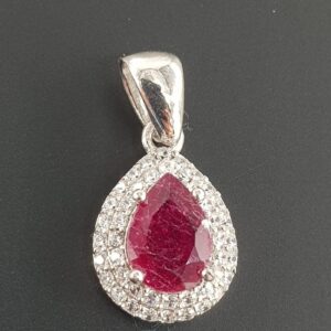 Yakut Kolye Ucu (Gümüş)