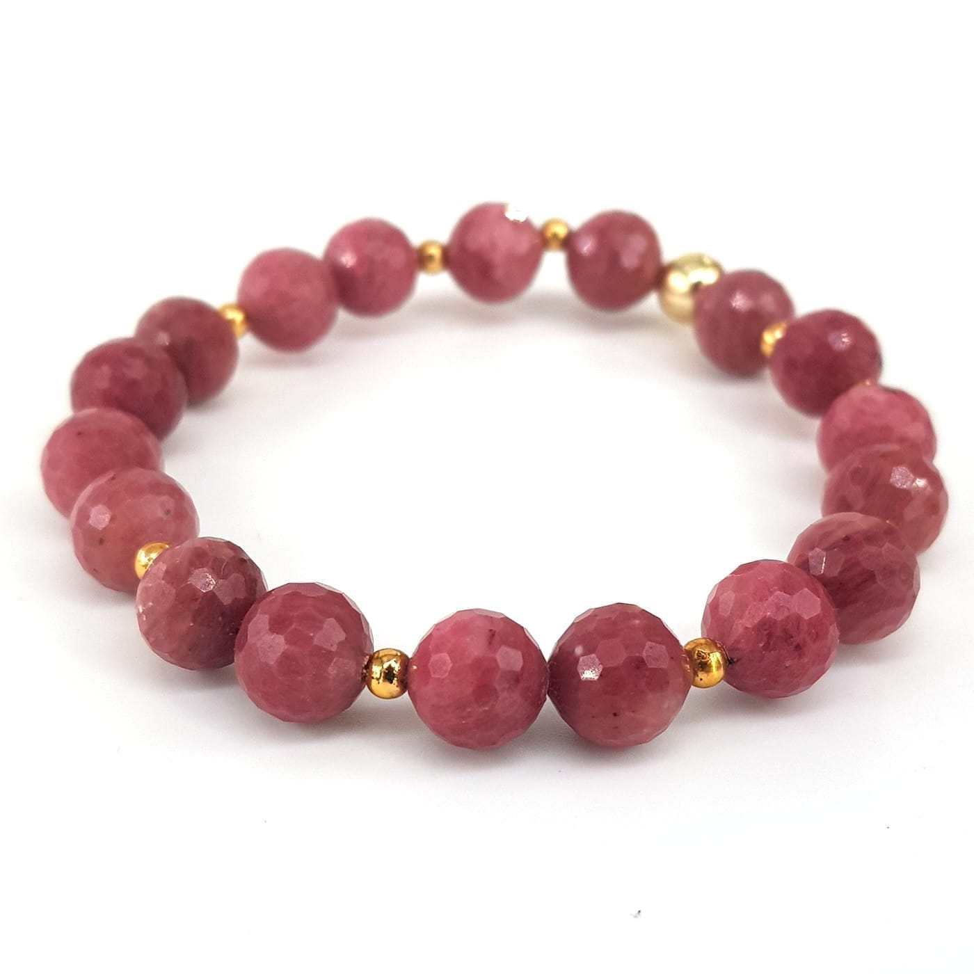 Rodonit Bileklik Faset 8mm
