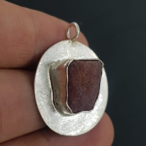 Yakut Kolye Ucu (Gümüş) - 2