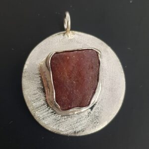 Yakut Kolye Ucu (Gümüş)