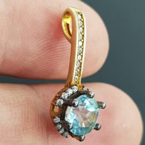 Topaz Kolye Ucu (Gümüş) - 2