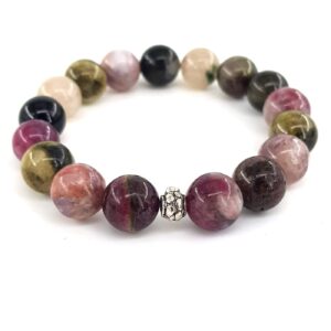Mix Turmalin Bileklik 10mm