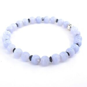 Mavi Kalsedon Bileklik 6mm