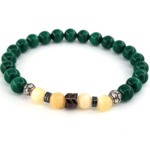 Malakit / Kalsit Bileklik 6mm