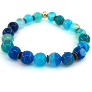 Mavi Akik Bileklik 8mm