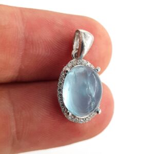 Akuamarin Kolye Ucu (Gümüş) - 2