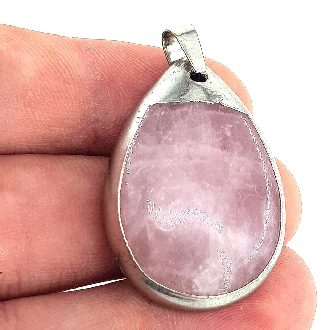 Pembe Kuvars Kolye Ucu - Görsel 2