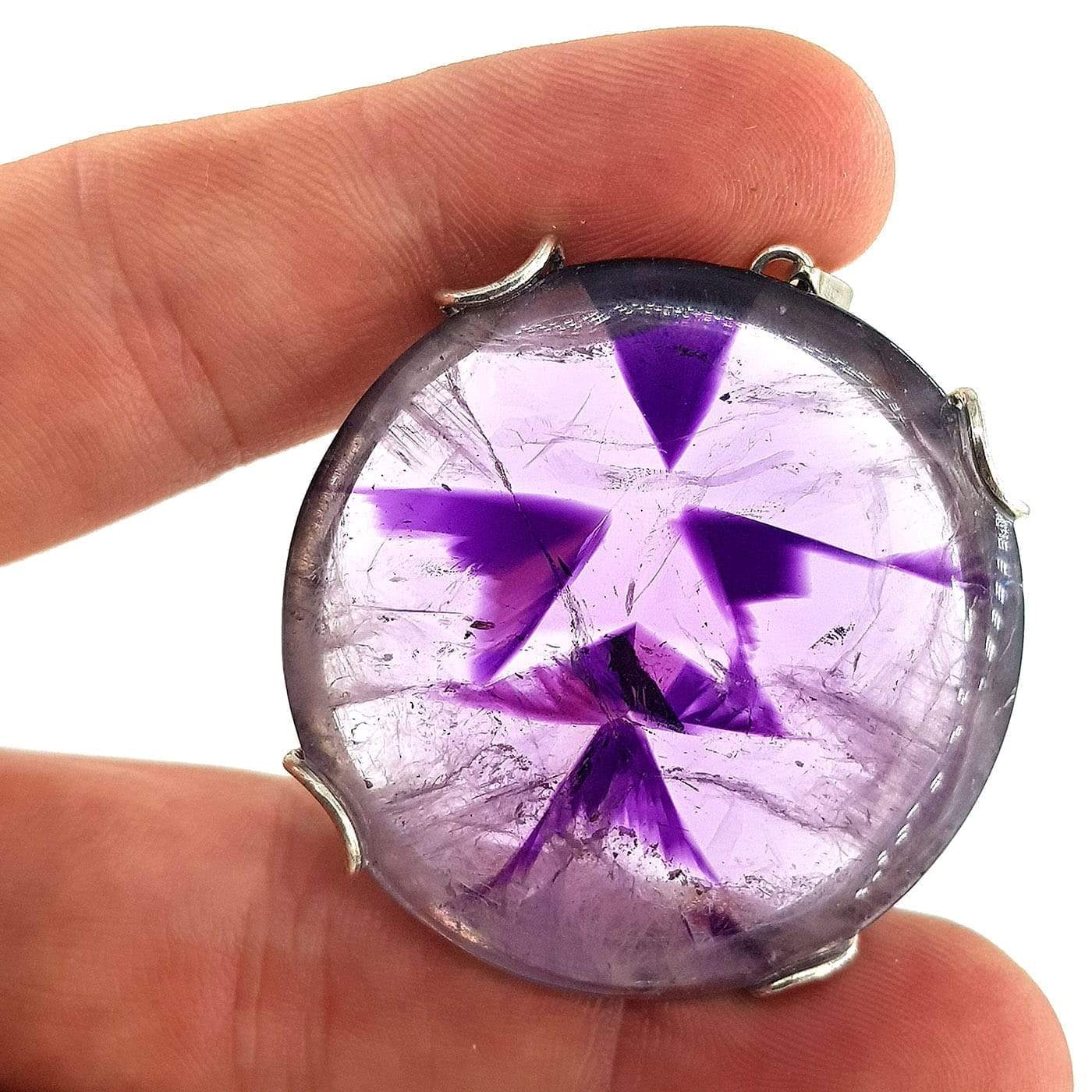 Ametist Kolye Ucu (Gümüş) - Görsel 2