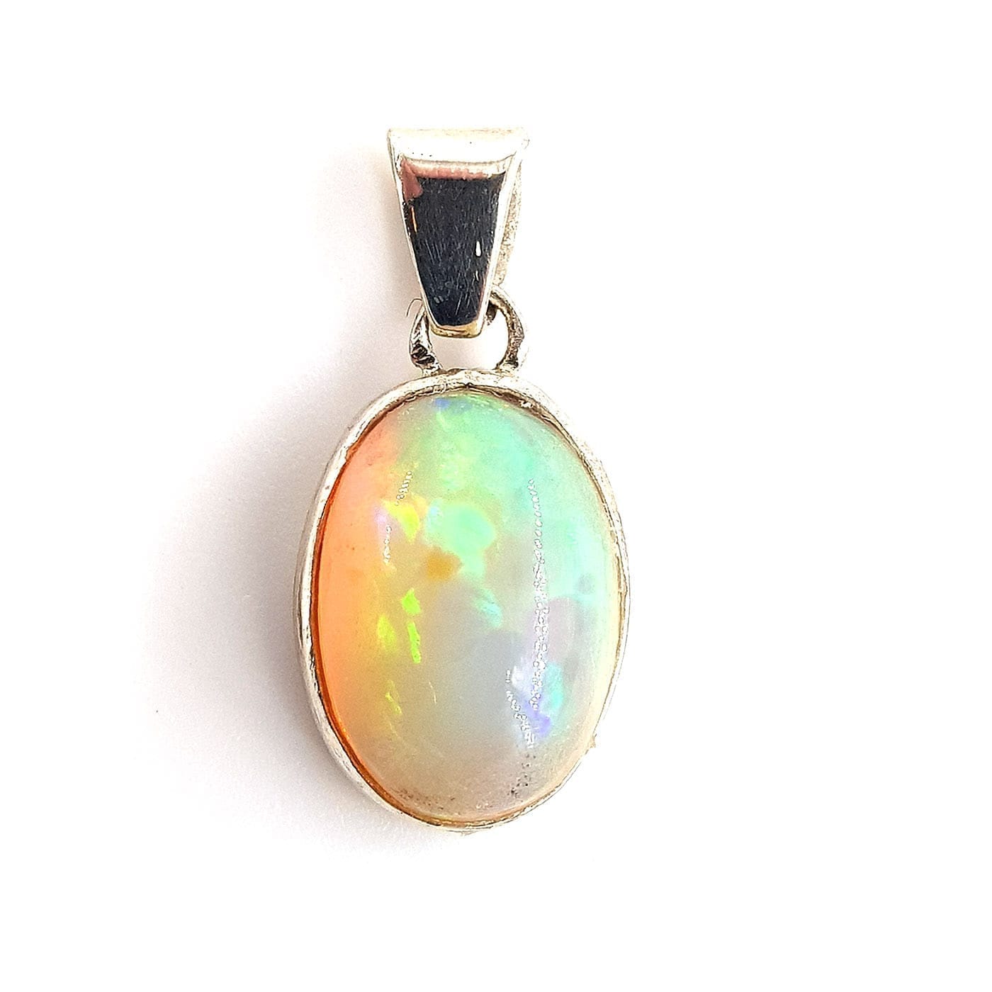 Ateş Opal Kolye Ucu (Gümüş) - Görsel 2