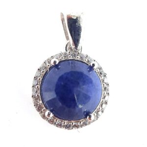 Safir Kolye Ucu (Gümüş)