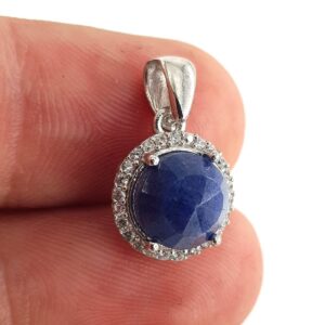 Alternative view of Safir Kolye Ucu (Gümüş)