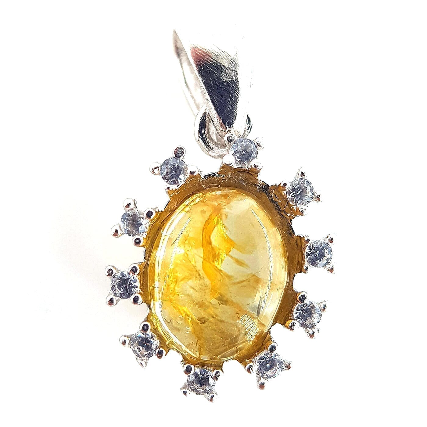 Sitrin Kolye Ucu (Gümüş)