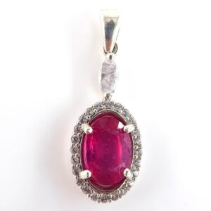 Yakut Kolye Ucu (Gümüş)