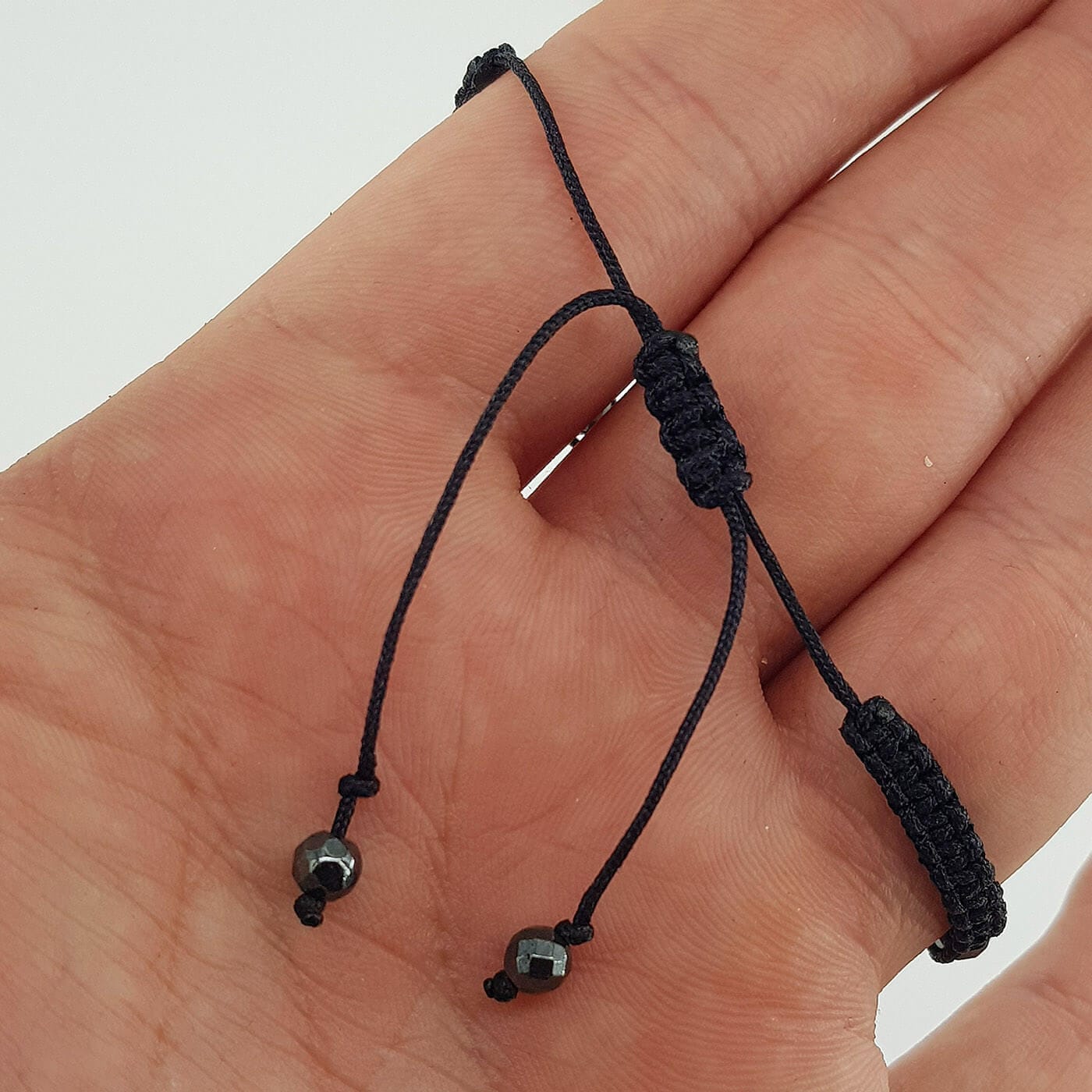 Hematit Bileklik Örgü 4mm - Görsel 2