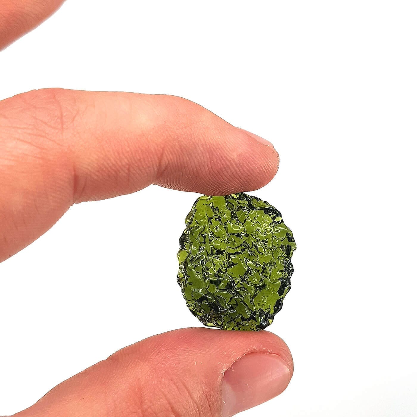 Moldovit Ham Taş (Meteorit) - Görsel 3