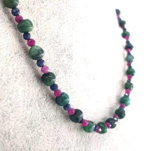 Alternative view of Zümrüt , Yakut , Safir Kolye