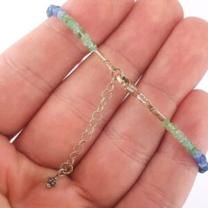 Alternative view of Yakut/Safir/Sarı Safir/Zümrüt Bileklik (Gümüş)