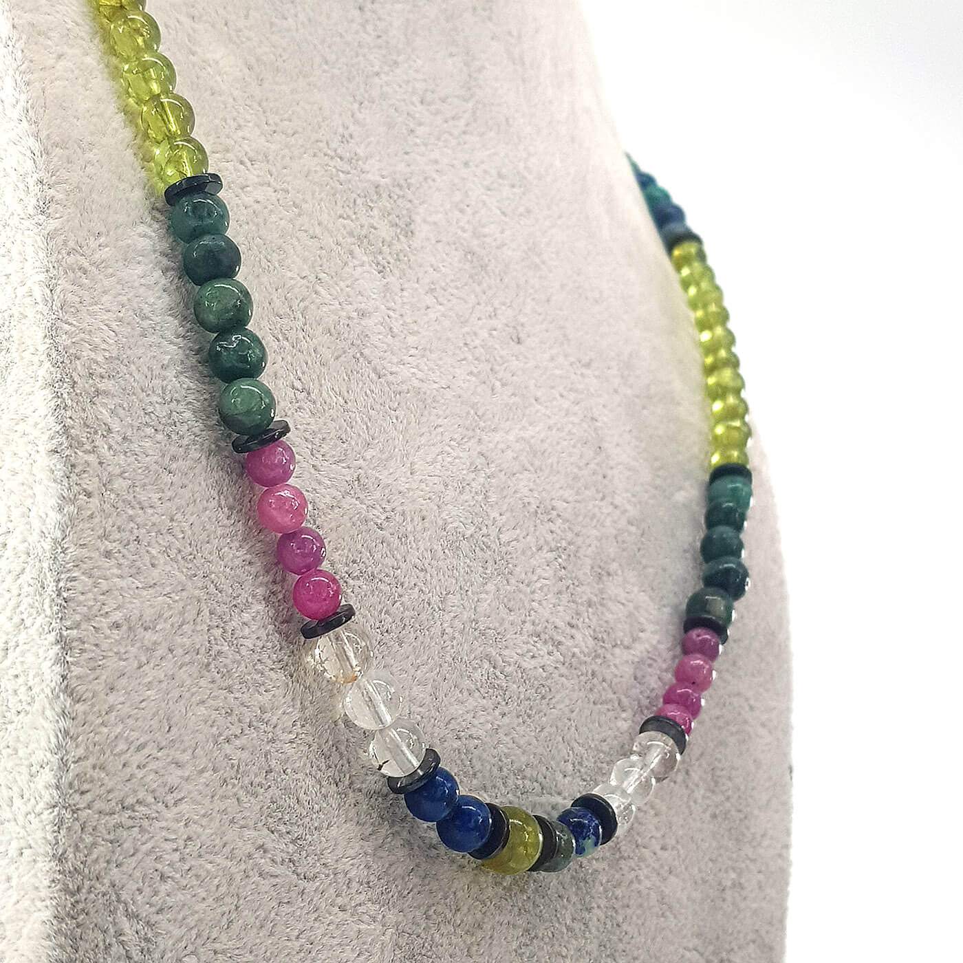 Mix Kolye Yakut, Zümrüt, Safir, Zeberced, Topaz - Görsel 2