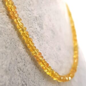 Alternative view of Sarı Safir Kolye (Gümüş)