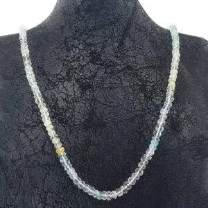 Morganit Rondela Faset Kolye 5mm