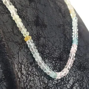 Alternative view of Morganit Rondela Faset Kolye 5mm