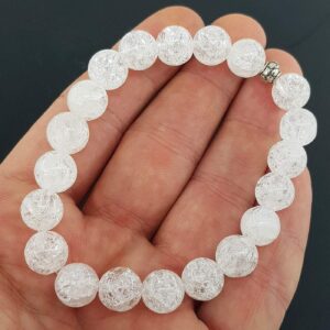 Necef (Dağ Kristali) Bileklik 10mm - necef Taşı Enerjisi ve Doğal Formu