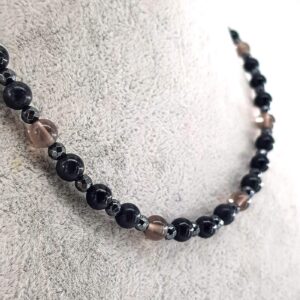 Şifacı Kolye 6mm - turmalin Taşı Enerjisi ve Doğal Formu