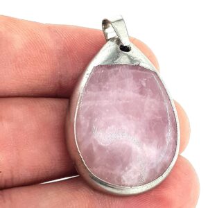 Pembe Kuvars Kolye Ucu - 2