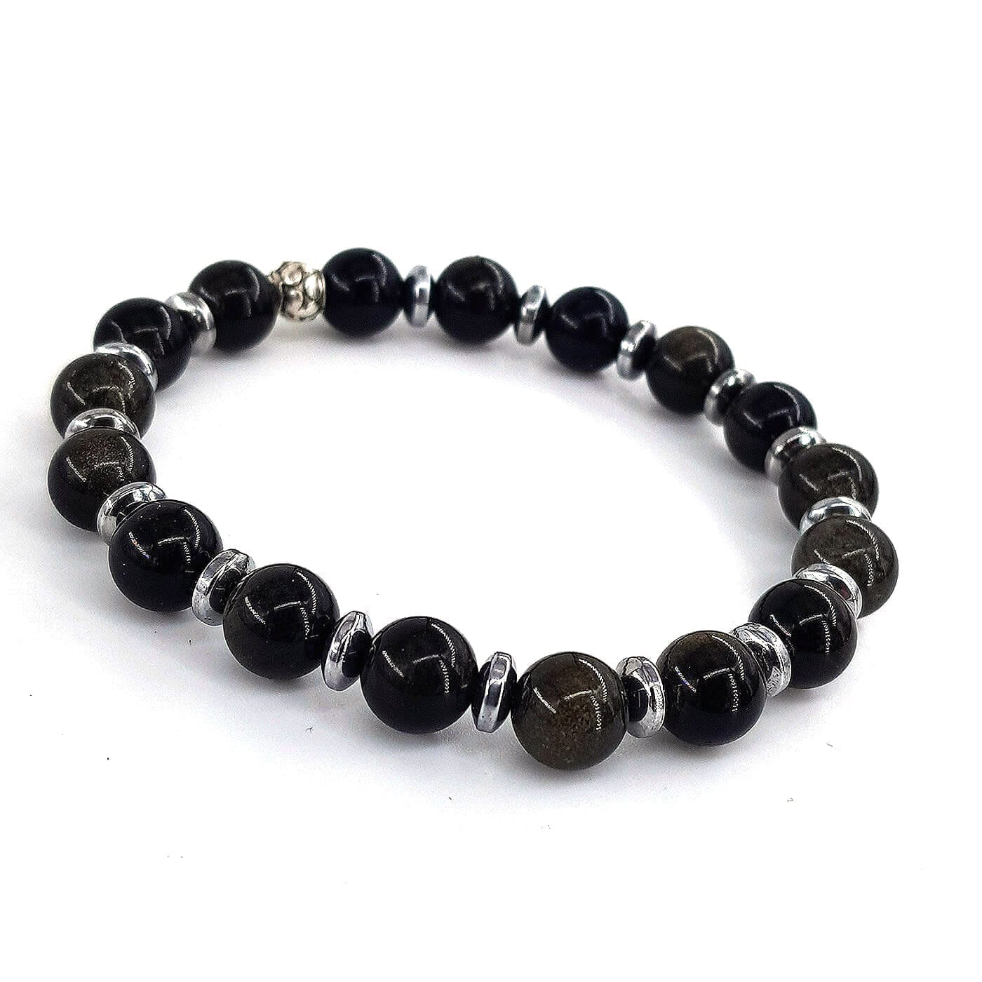 Gold Obsidyen Bileklik 8mm