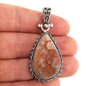 Duruze Kristal Kolye Ucu (Gümüş) - 2