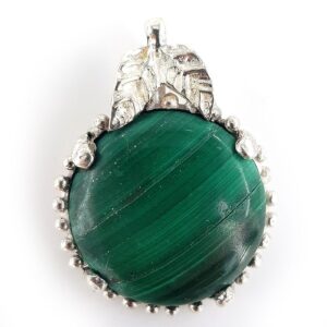 Malahit Kolye Ucu (Gümüş)