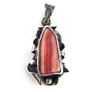 Rodokrozit Kolye Ucu (Gümüş)