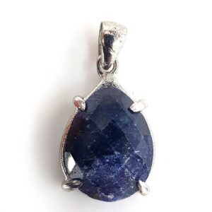 Safir Kolye Ucu (Gümüş)