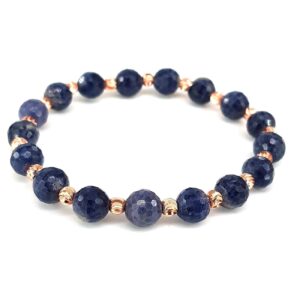 Safir Bileklik Faset Rose 8mm