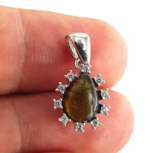 Turmalin Kolye Ucu (Gümüş)