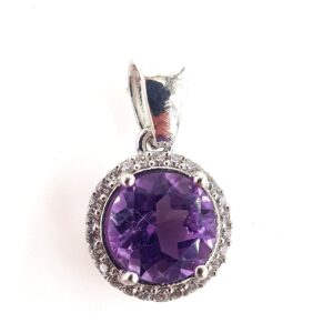 Ametist Kolye Ucu (Gümüş)