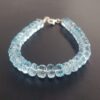 Topaz Bileklik Rondela Faset 5mm (Gümüş)
