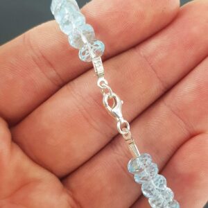 Topaz Bileklik Rondela Faset 5mm (Gümüş) - 2