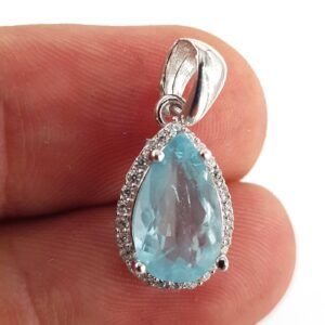 Topaz Kolye Ucu (Gümüş) - 2