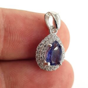 Safir Kolye Ucu (Gümüş) - 2