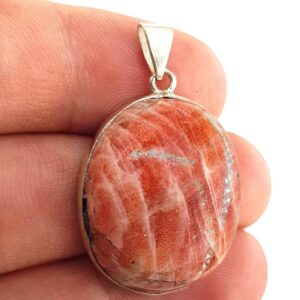 Fosil Mercan Kolye Ucu (Gümüş) - 2