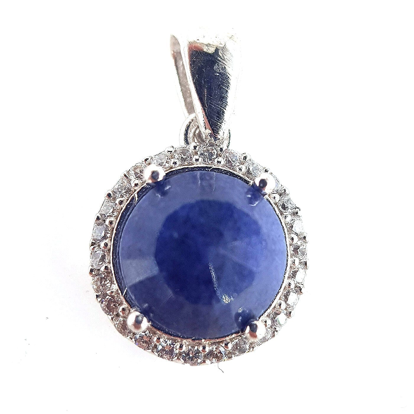 Safir Kolye Ucu (Gümüş)