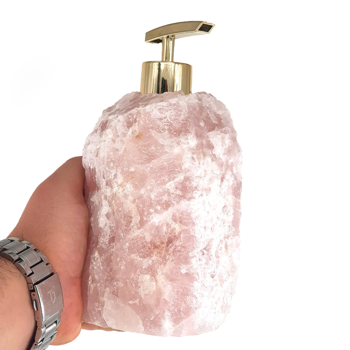 Pembe Kuvars Doğaltaş Sabunluk Pembe Kuvars Doğaltaş Sabunluk - Pembekuvars Taşı Enerjisi ve Doğal Formu