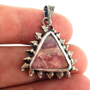 Rodokrozit Kolye Ucu (Gümüş) - 2